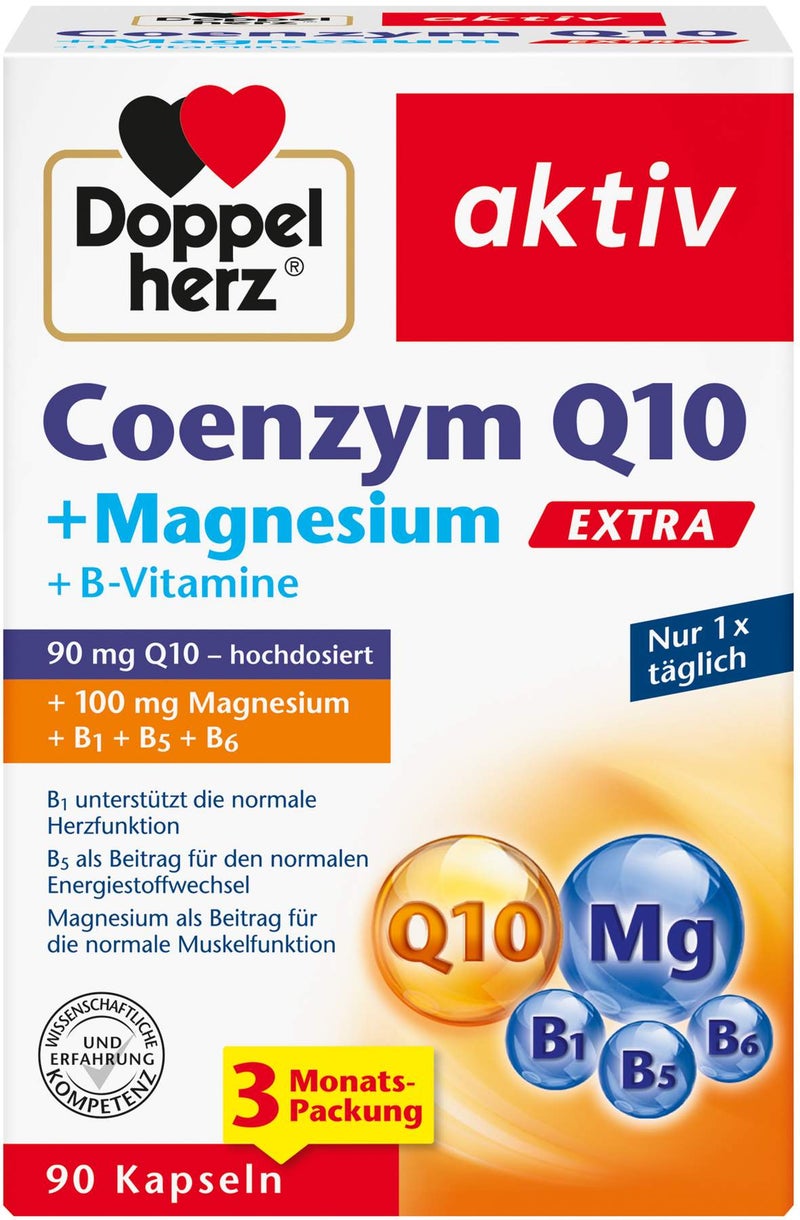 Doppelherz Aktiv Coenzym Q10 Extra+magnesium Kapseln 90 Stück