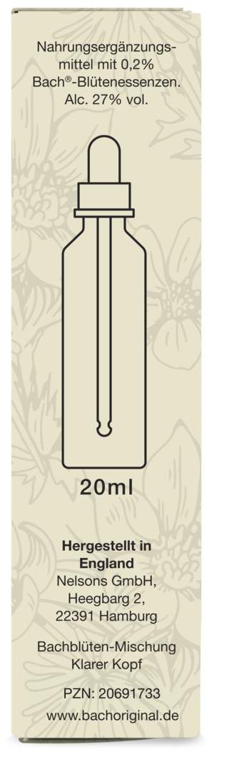 Bachblüten-Mischung Klarer Kopf 20 ml Tropfen