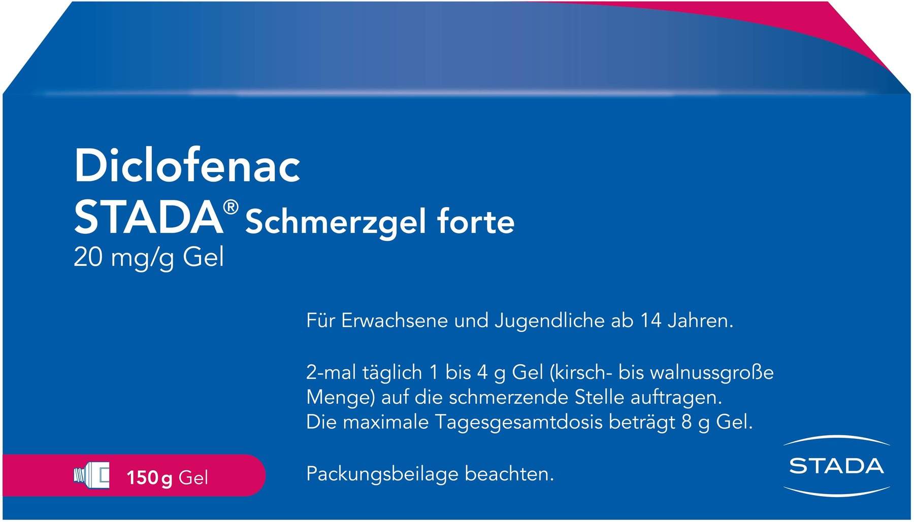 Diclofenac Stada Schmerzgel Forte 20 mg Je G 150 G