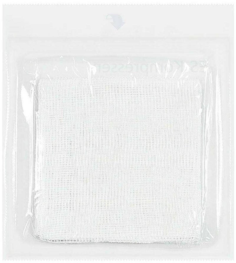 Es-Kompressen Steril 7,5 X 7,5 cm 8fach 25 X 2 Stück