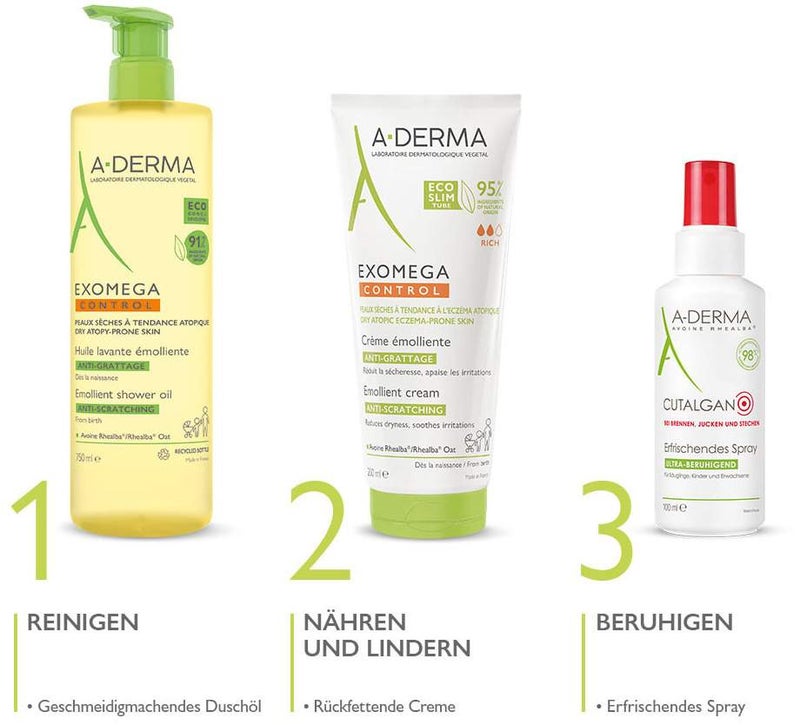 A-Derma Exomega Control Creme rückfettend 200 ml