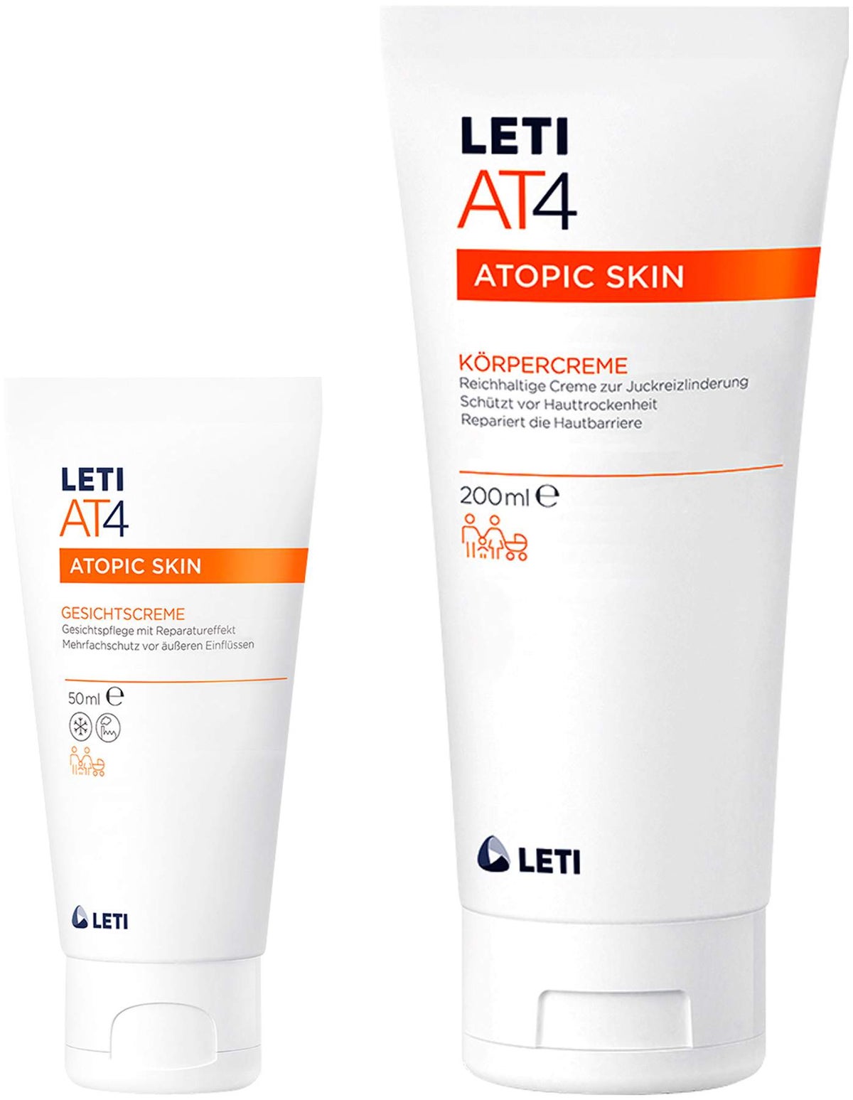 LETI AT4 Gesichtscreme 50 ml + LETI AT4 Körpercreme 200 ml