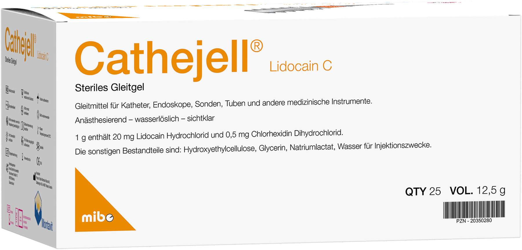 Cathejell Lidocain C steriles Gleitgel 25 x 12,5g