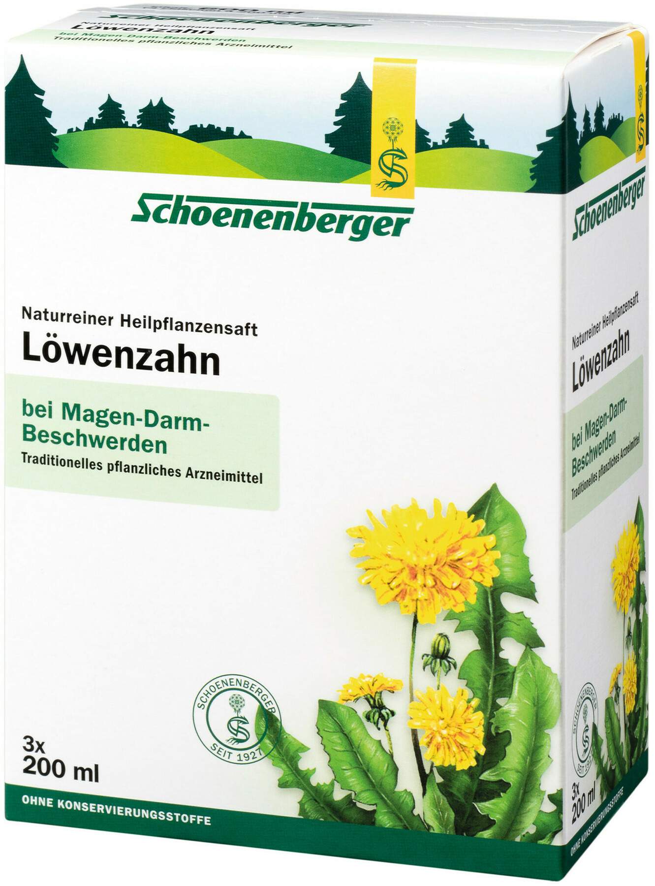Löwenzahn Saft Schönenberger Heilpflazen Saft 3 Er Kurpackung 3...