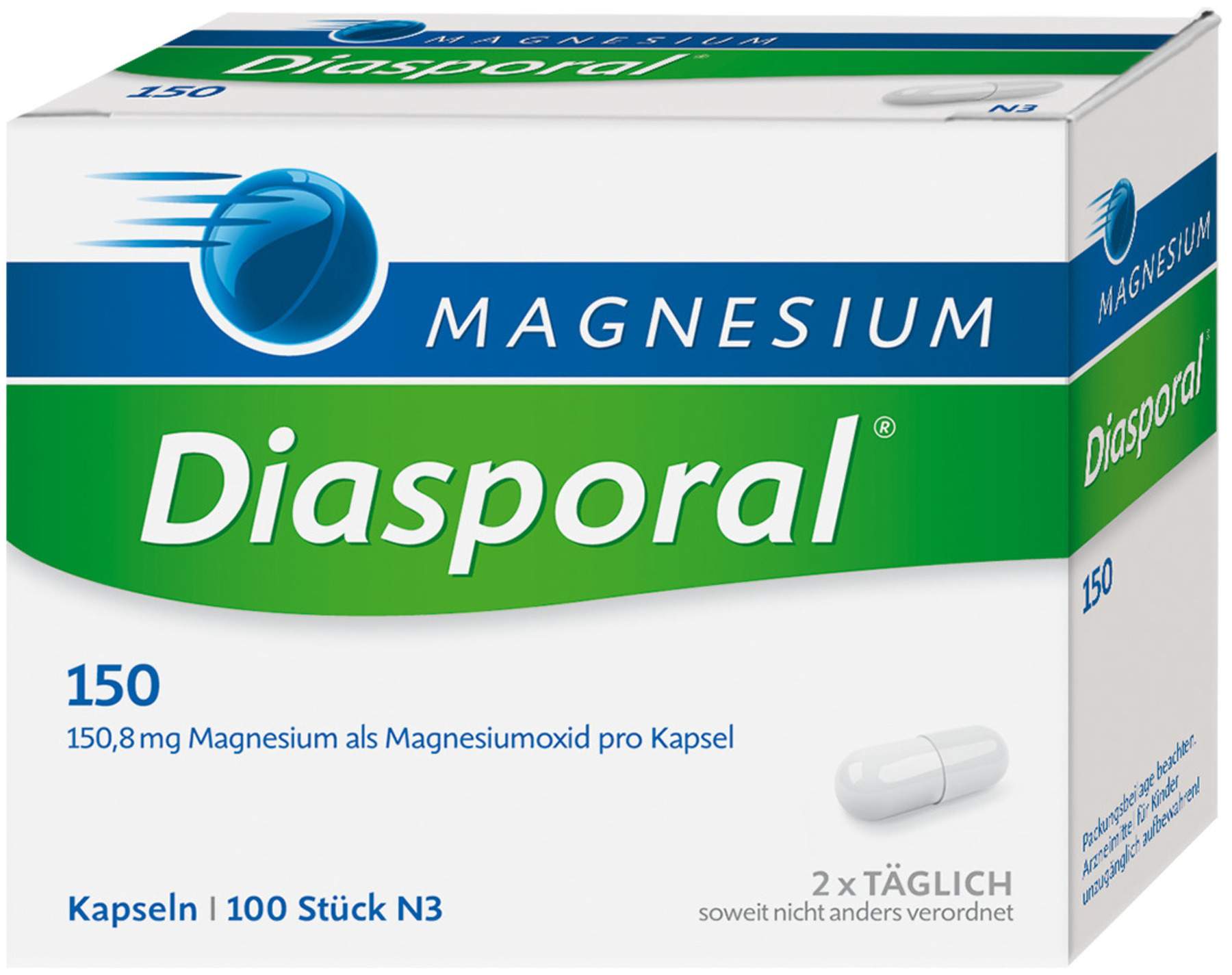 Magnesium Diasporal 150 100 Kapseln