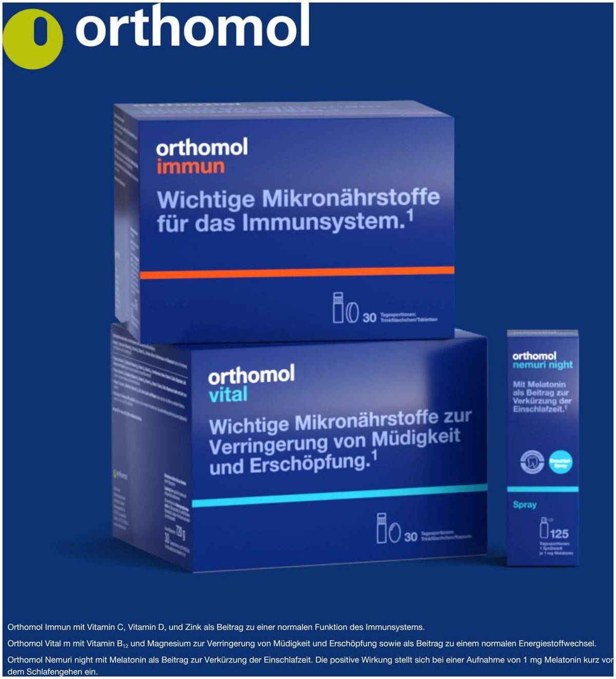 Orthomol nemuri night Granulat 30 x 10 g