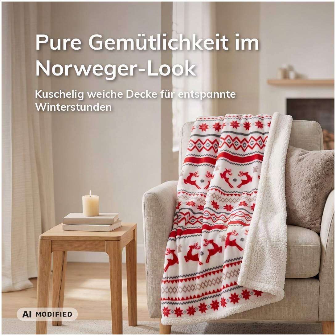 Kuscheldecke Winterzauber 120x160 cm