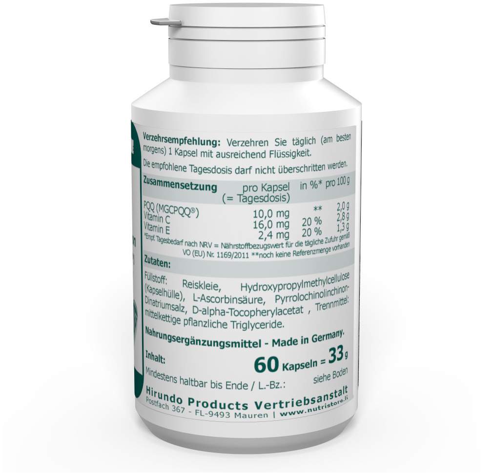 Pqq 10 mg 60 Kapseln