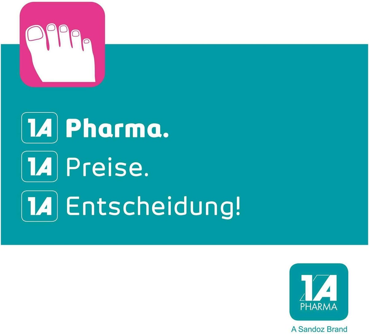Terbinafin 1A Pharma Nagellack gegen Nagelpilz 6,6 ml
