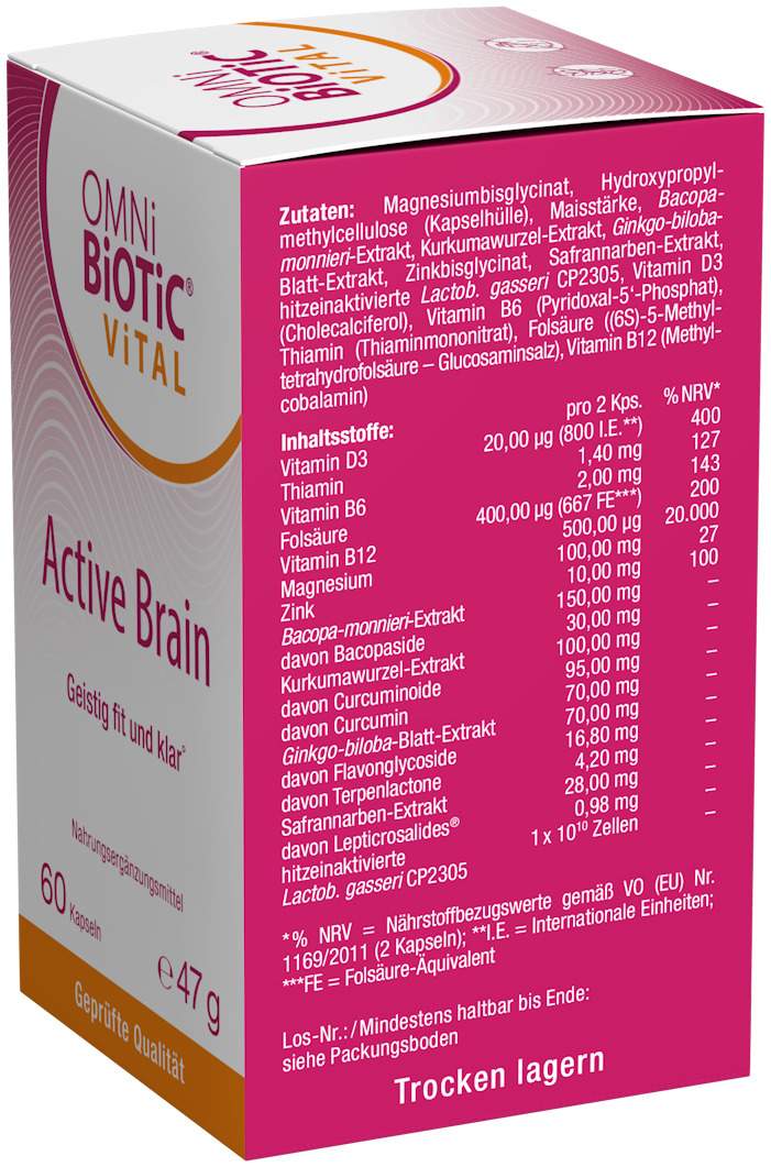 Omni Biotic Vital Active Brain 60 Kapseln