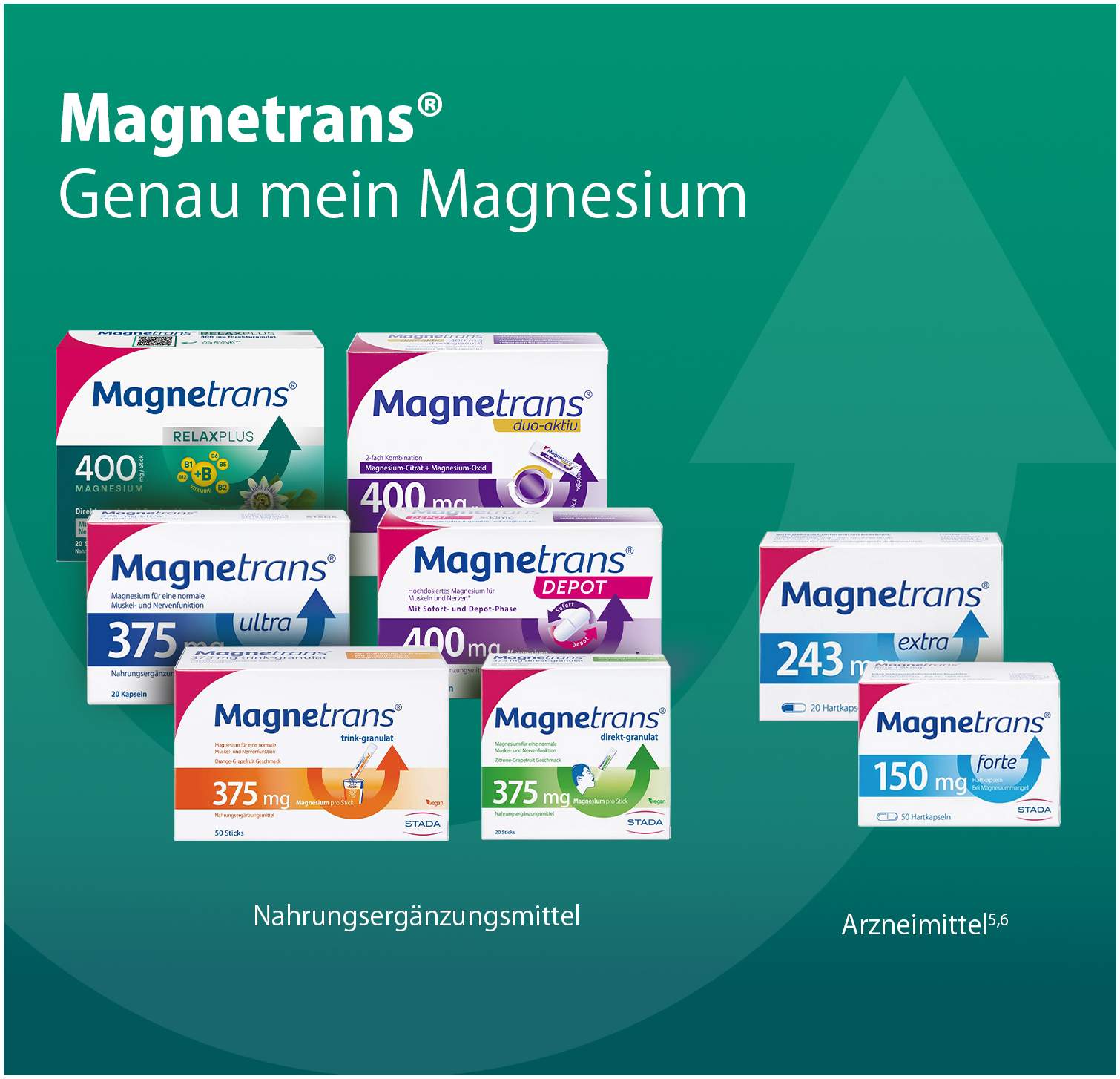Magnetrans Relax+ 400 mg Granulat 50 x 3 g