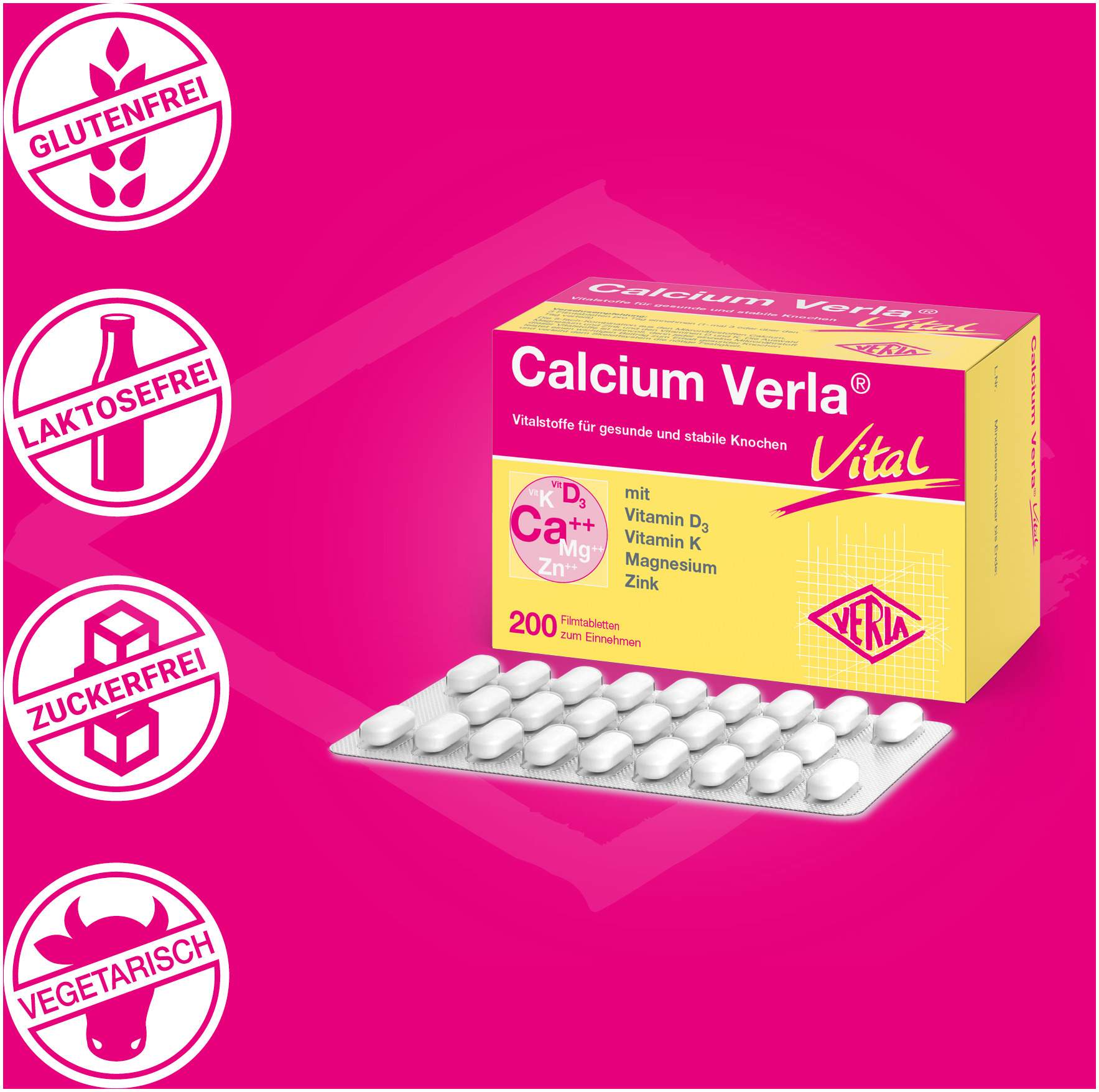 Calcium Verla Vital 200 Filmtabletten