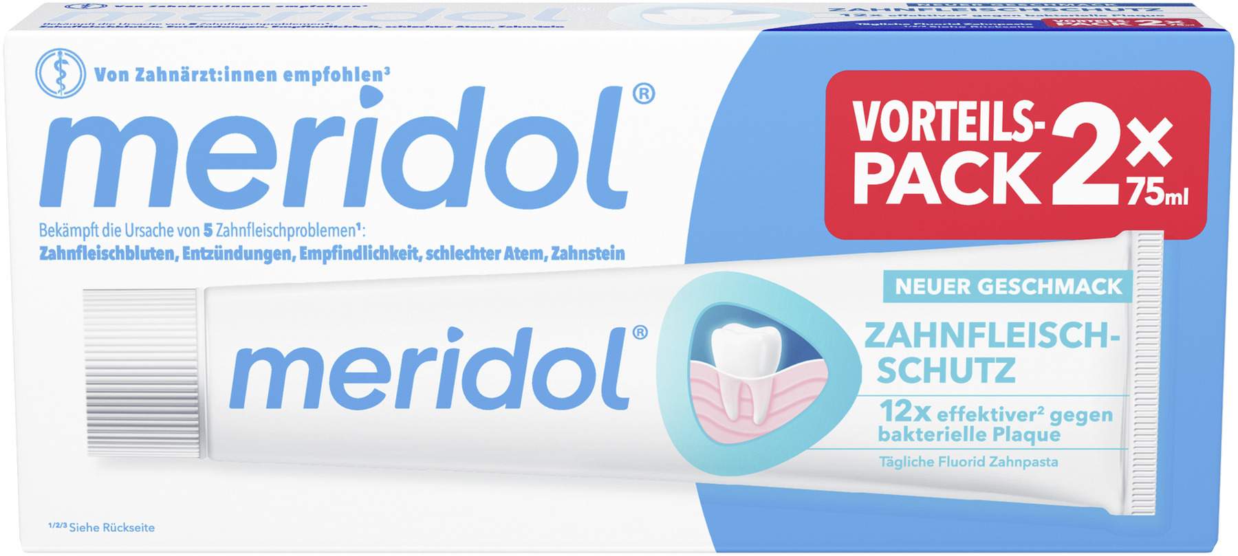 Meridol Zahnpasta Doppelpack 2 x 75 ml