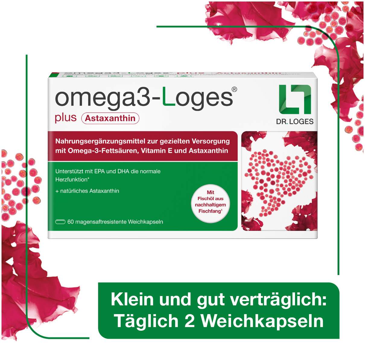 Omega3-Loges Plus Kapseln 60 Stück