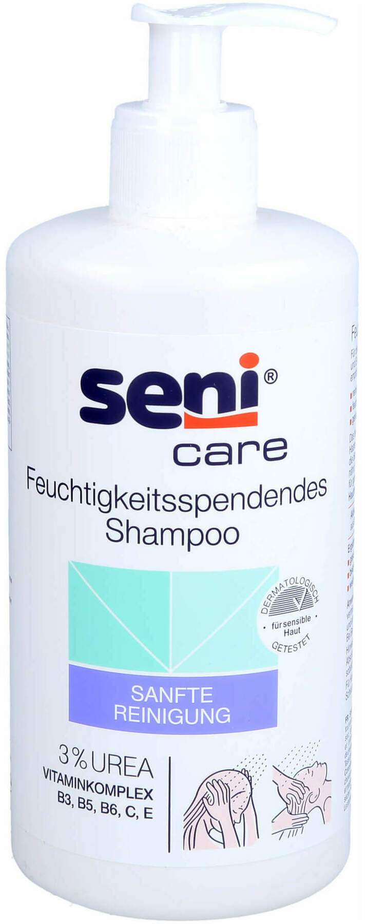 Seni Care Shampoo Mit 3 % Urea 500 ml