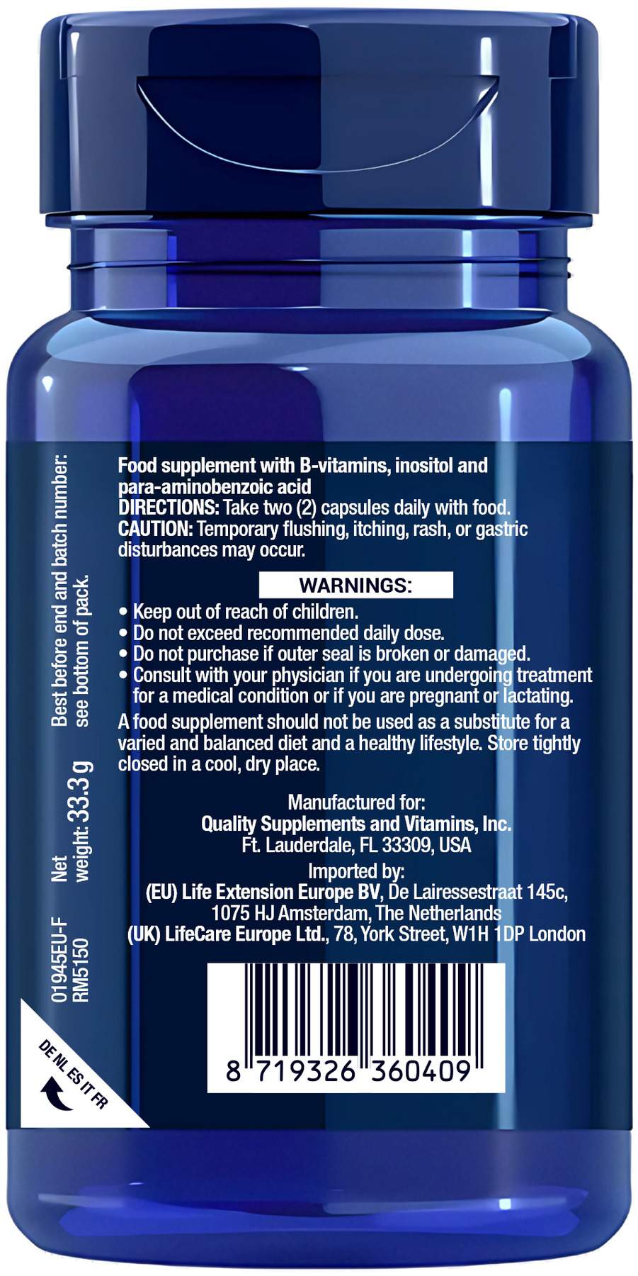 Bioactive Complete B-Complex 60 Kapseln