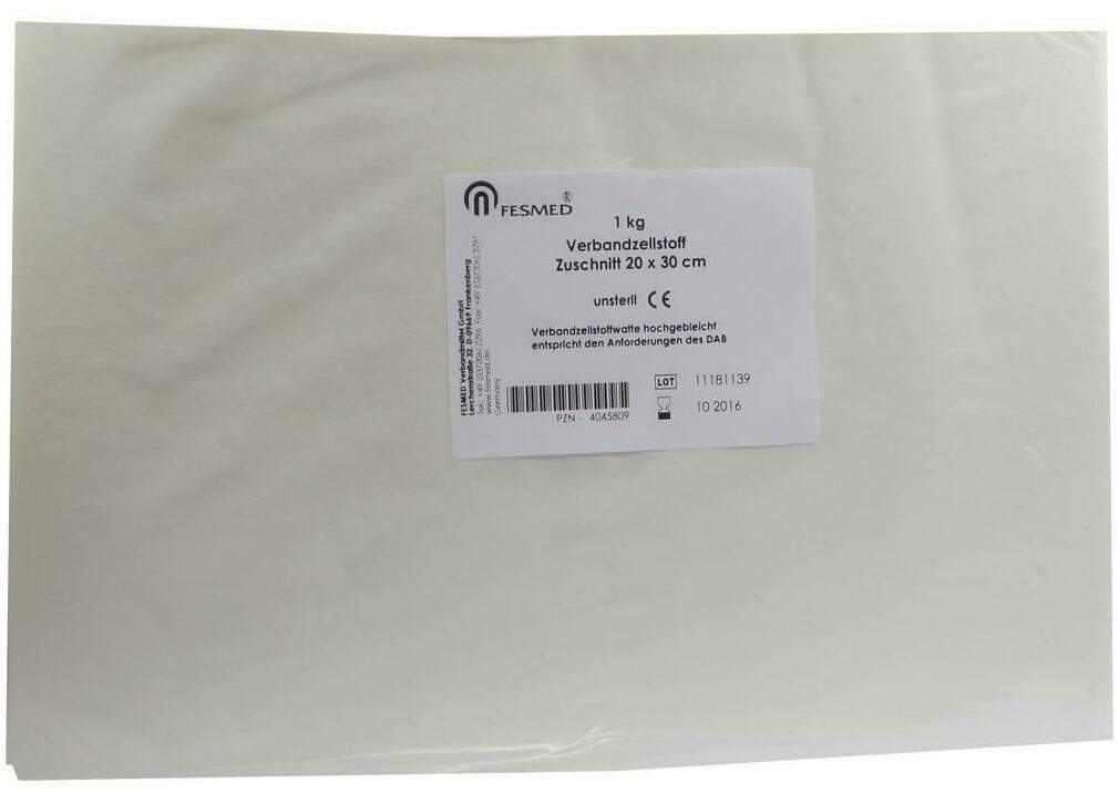 Verbandzellstoff Hochgebleicht 20x30 cm