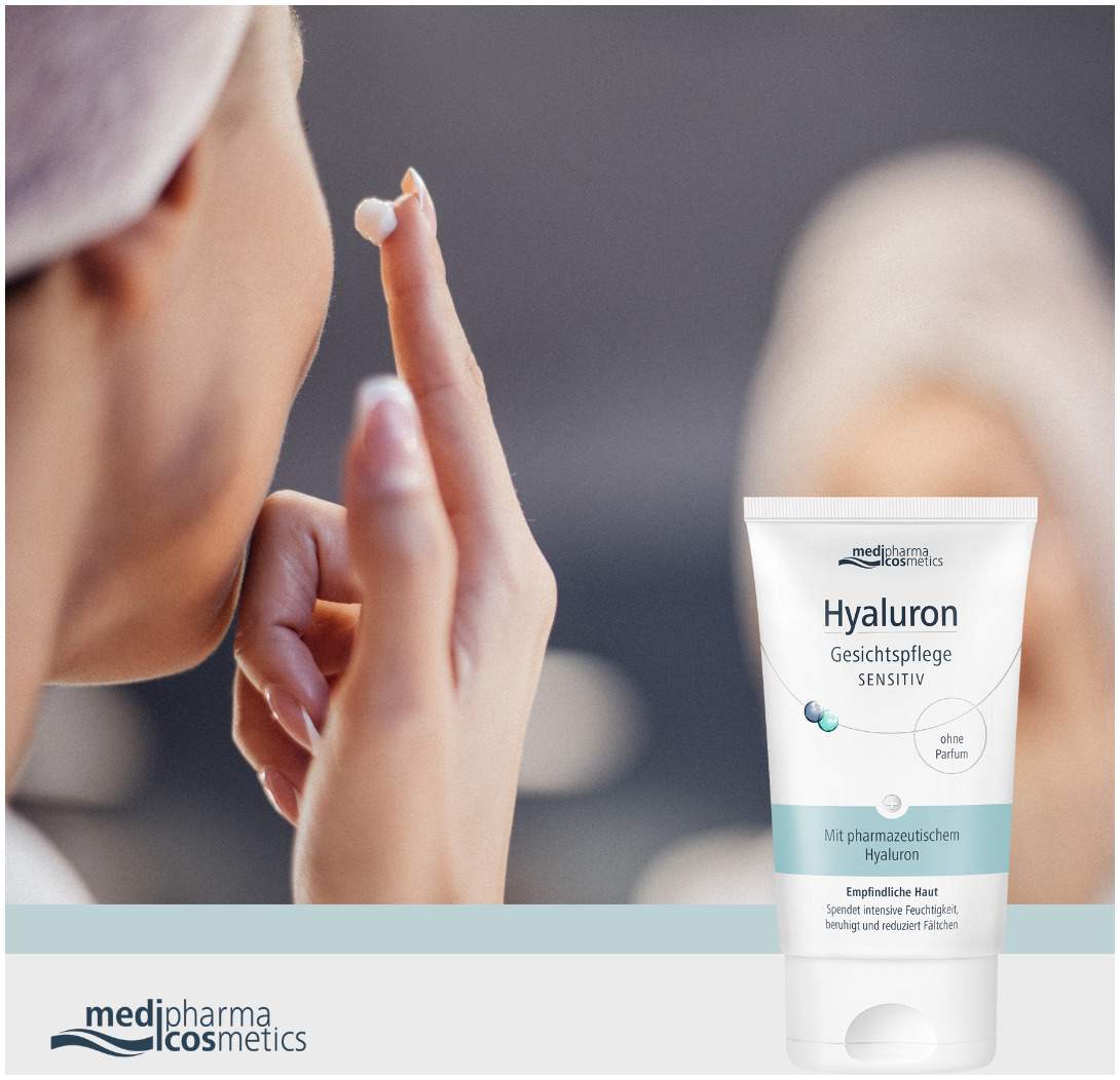 medipharma cosmetics Hyaluron Gesichtspflege sensitive 50 ml Creme