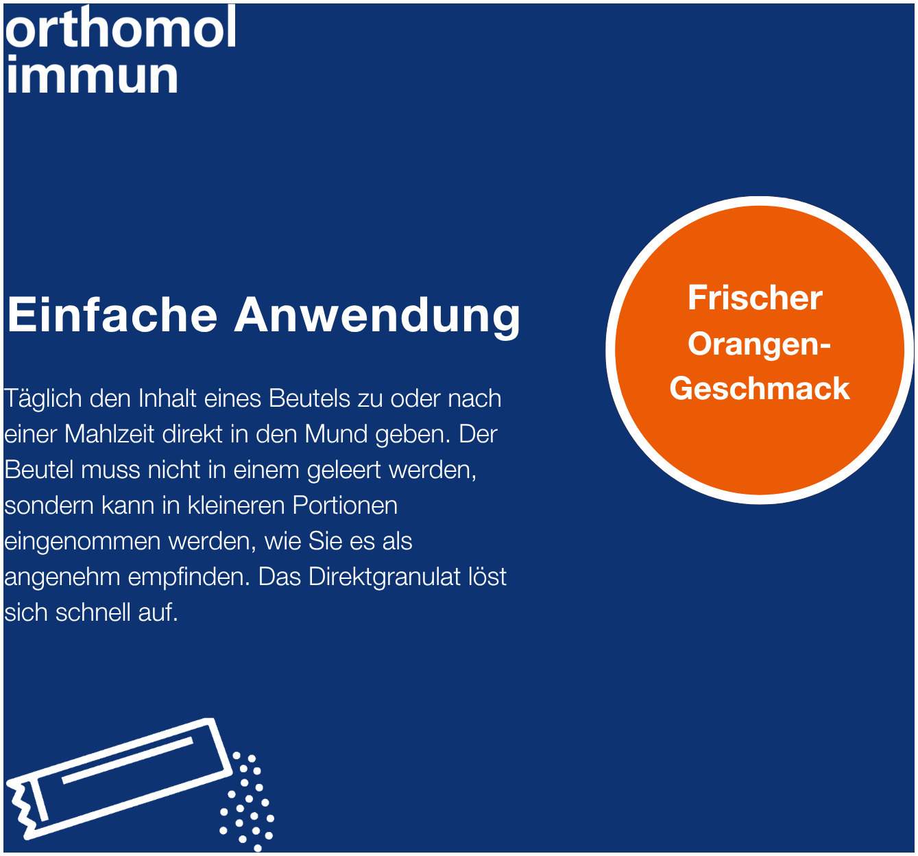 Orthomol Immun Direktgranulat Orange 30 Stück