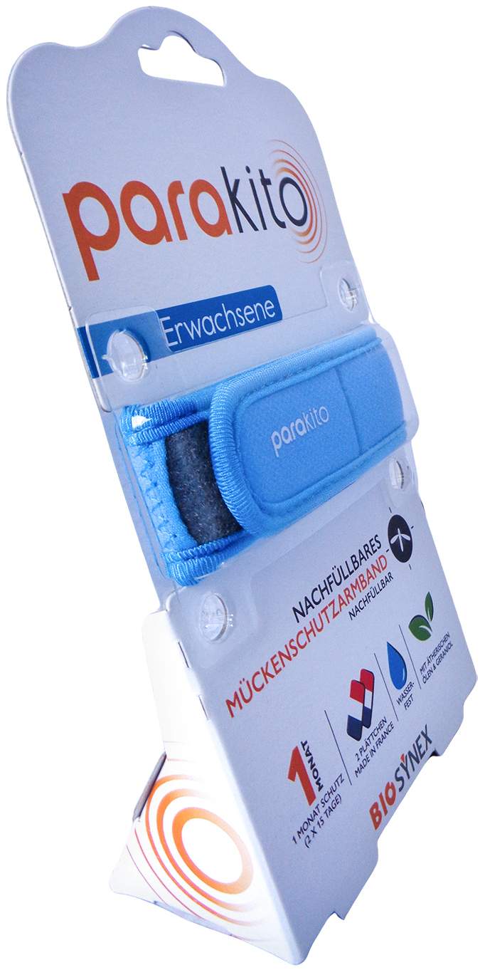 Para Kito Mückenschutz Armband Erw.Blau