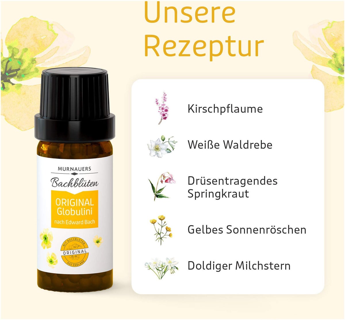 Murnauer Bachblüten Original Globulini Nach Dr.Bach 10 G Globuli