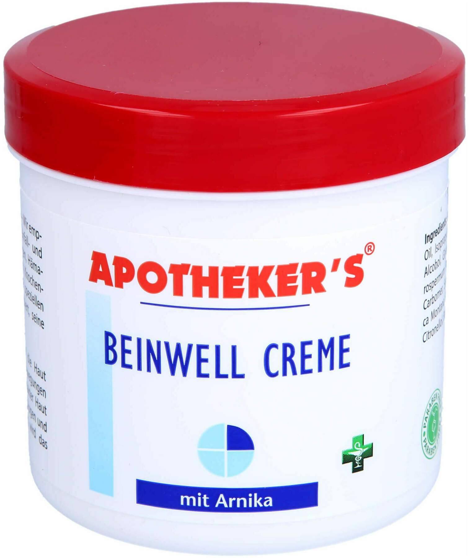 Apothekers Beinwell Creme Mit Arnika 250ml