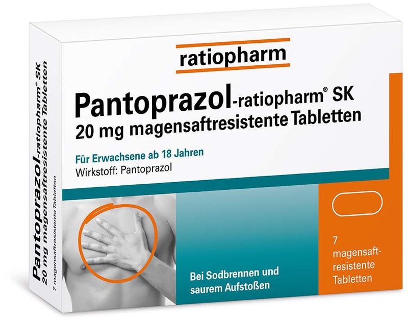 Pantoprazol-Ratiopharm Sk 20 mg 7  Magensaftresistente Tabl.