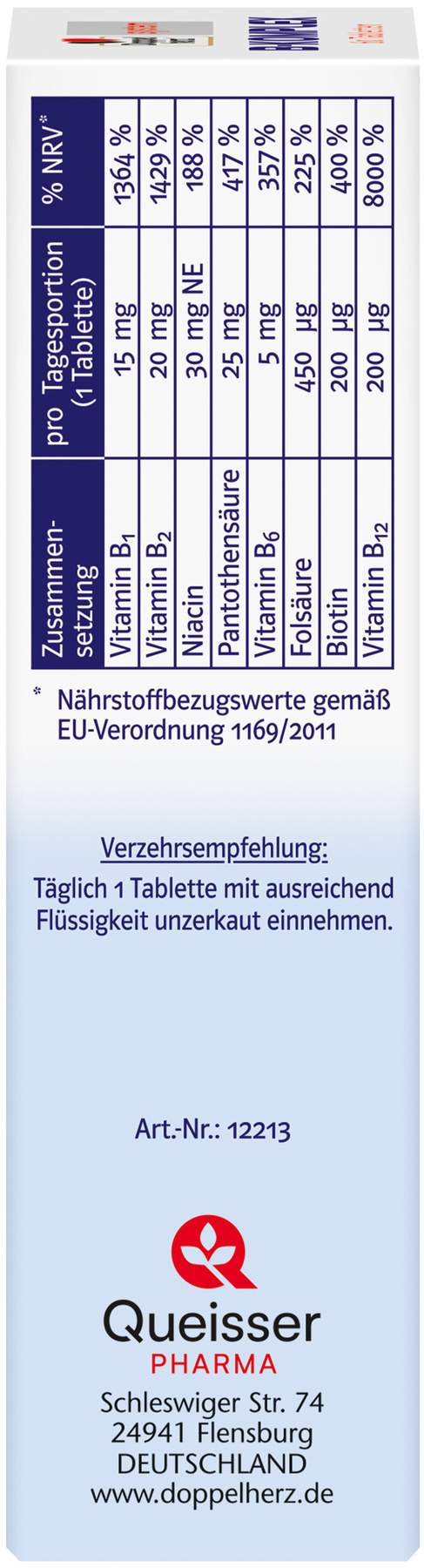 Doppelherz system B-Komplex 60 Tabletten