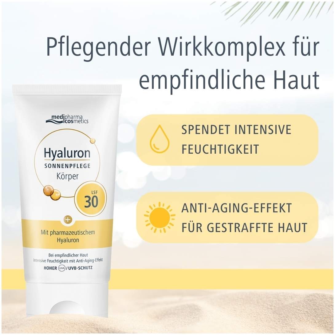 medipharma cosmetics Hyaluron Sonnenpflege Körper LSF 30 150 ml Creme