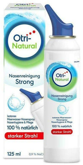 OtriNatural Nasenreinigung strong Meerwasser Nasenspray, 100% natürlich 125 ml