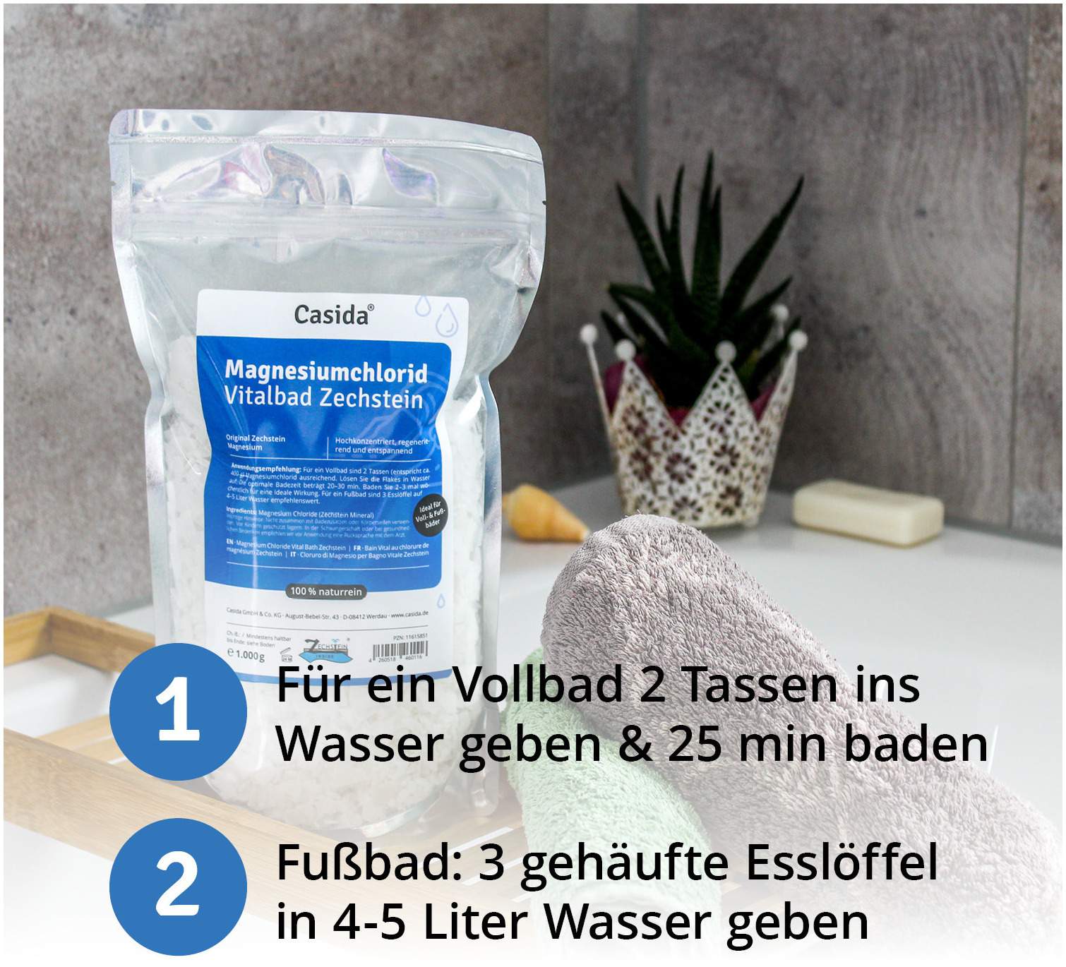 Magnesiumchlorid Vitalbad Zechstein 2.5 G  Bad