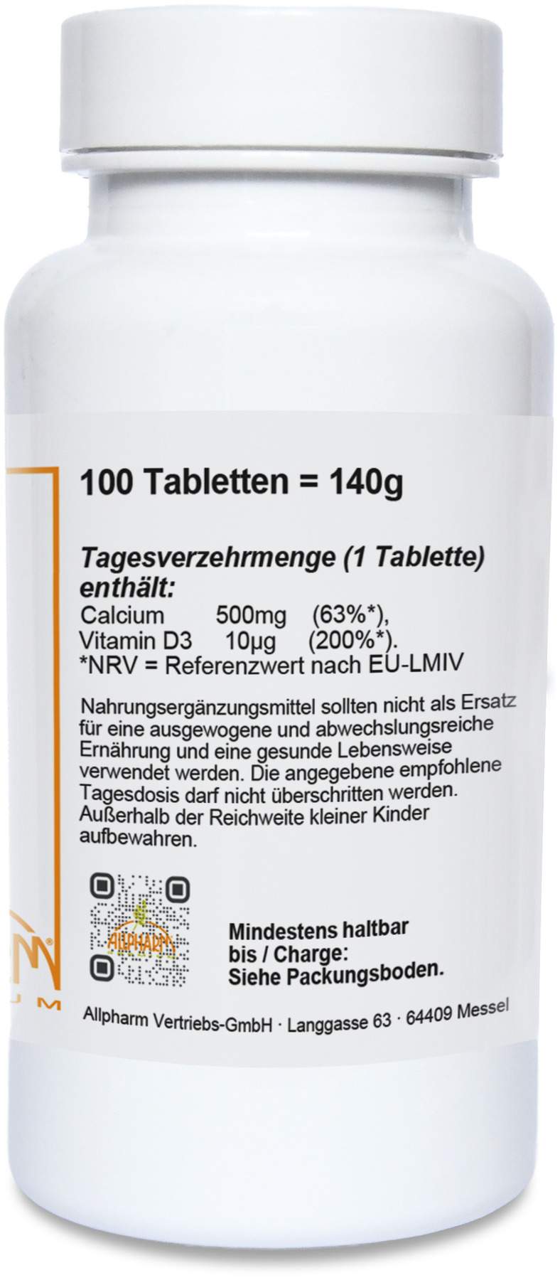 Calcium + D3 100 Tabletten