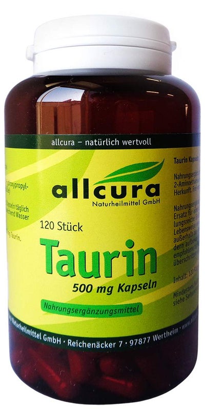 Taurin 500 mg Kapseln 120  Stück