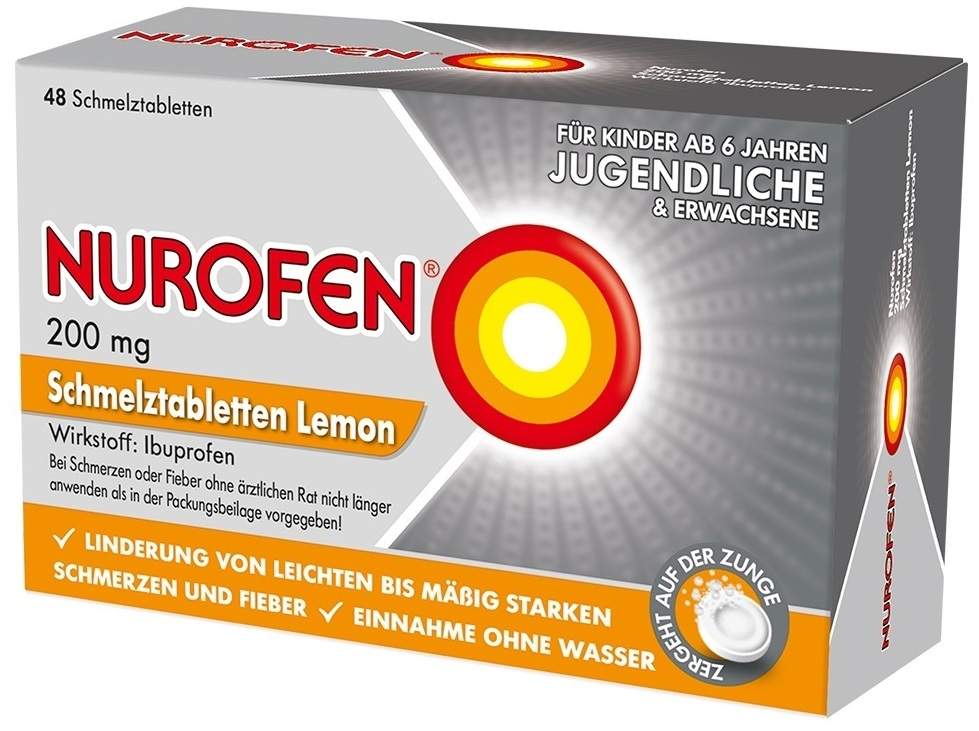 Nurofen 200 mg Schmelztabletten Lemon 48 Stück