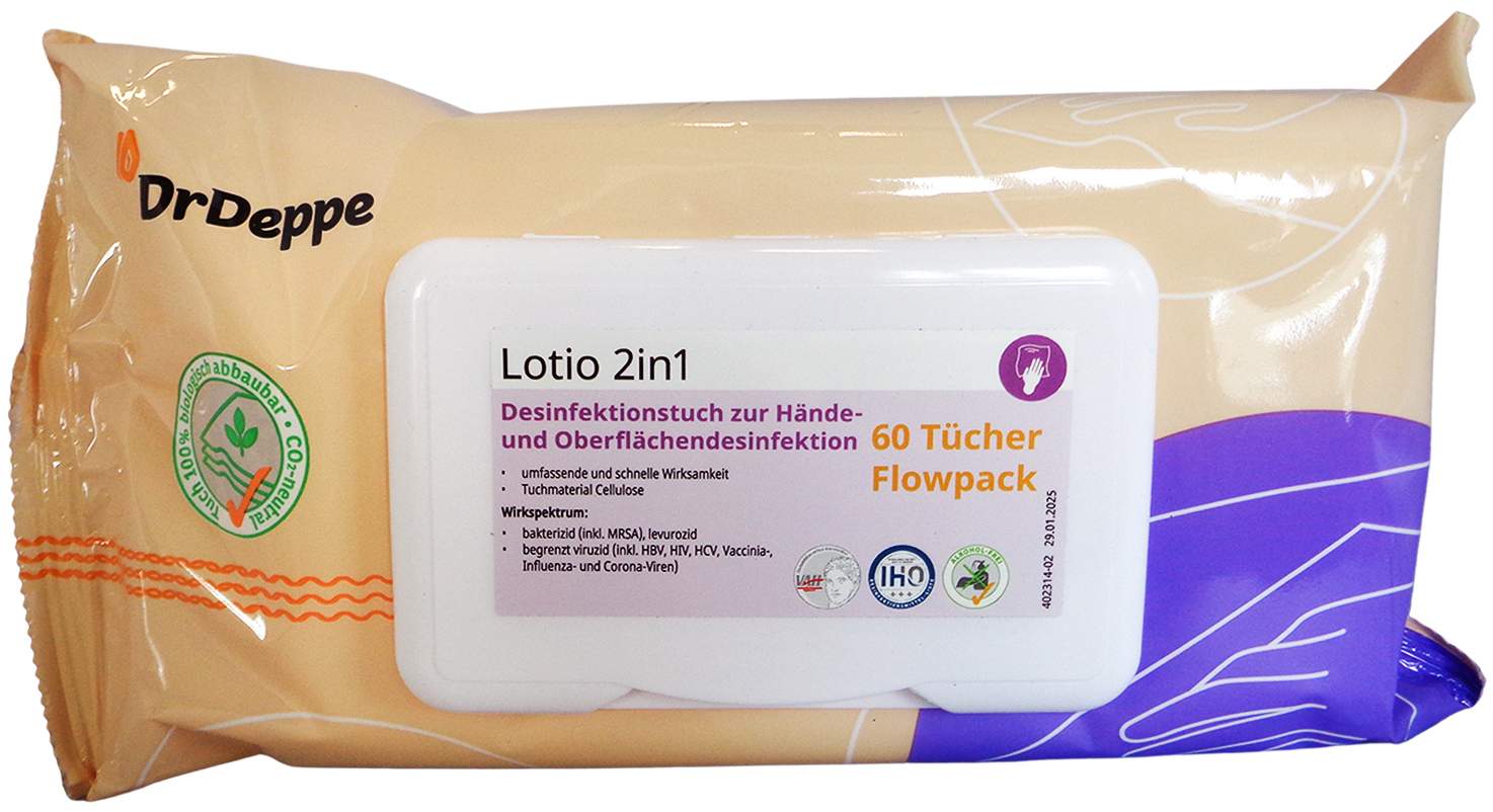 Desinfektionstücher Hände & Fläche Lotio