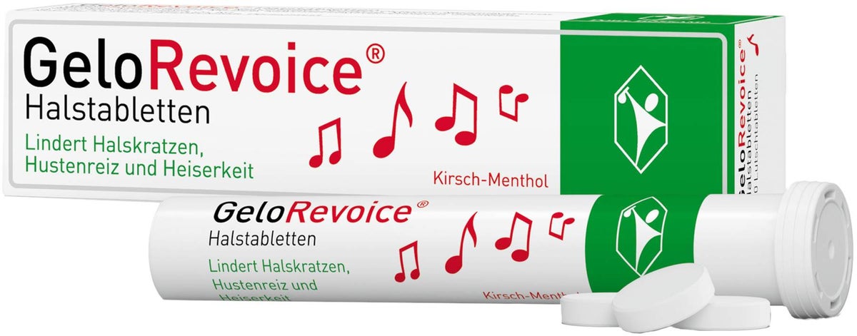 GeloRevoice Halstabletten Kirsch Menthol 20 Lutschtabletten
