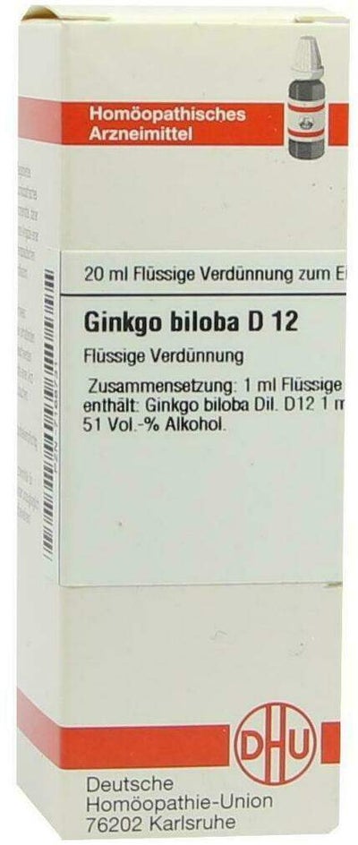 Dhu Ginkgo Biloba D12 20 ml Dilution