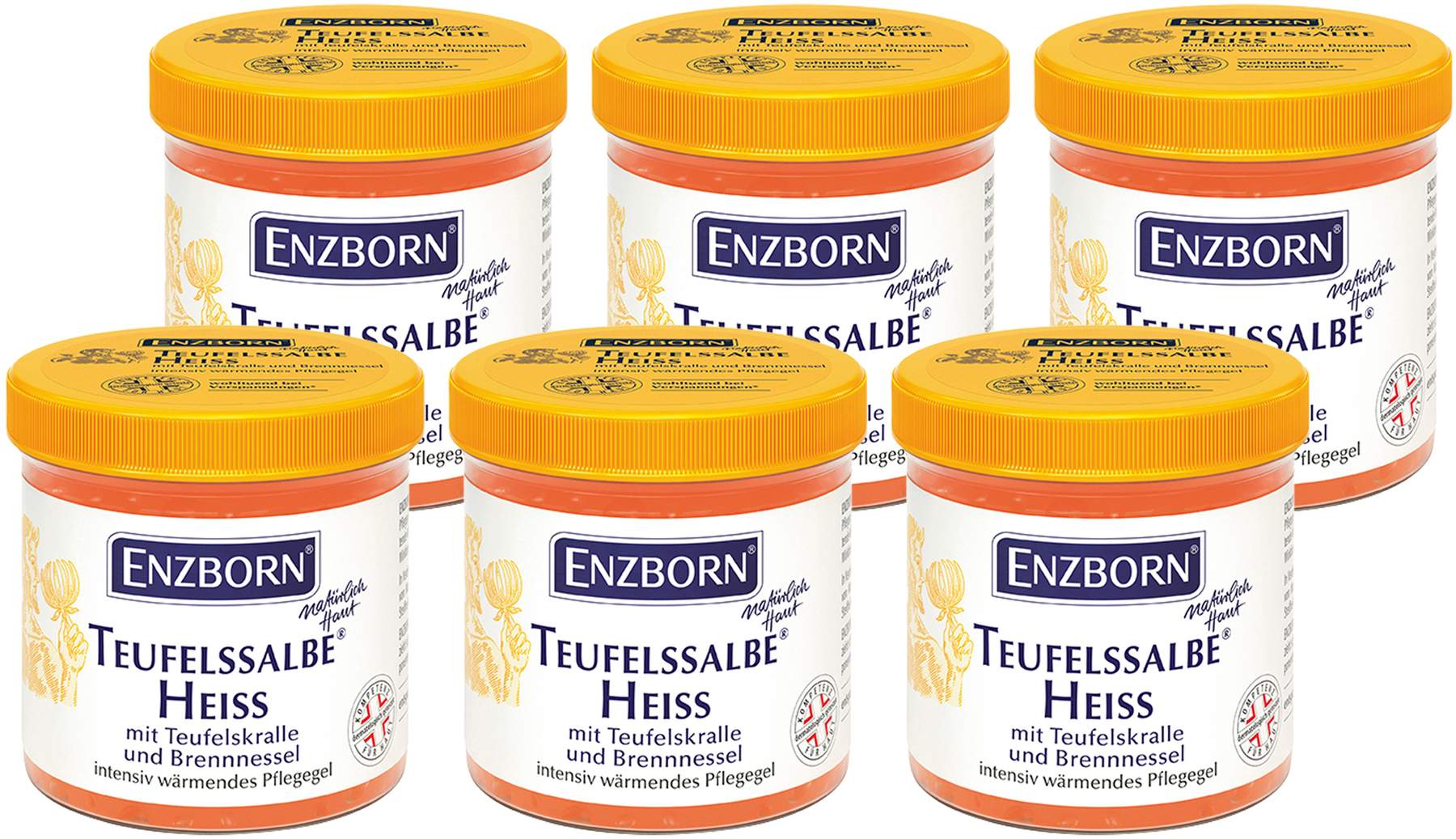 Enzborn Teufelssalbe Heiss 6 x 200 ml