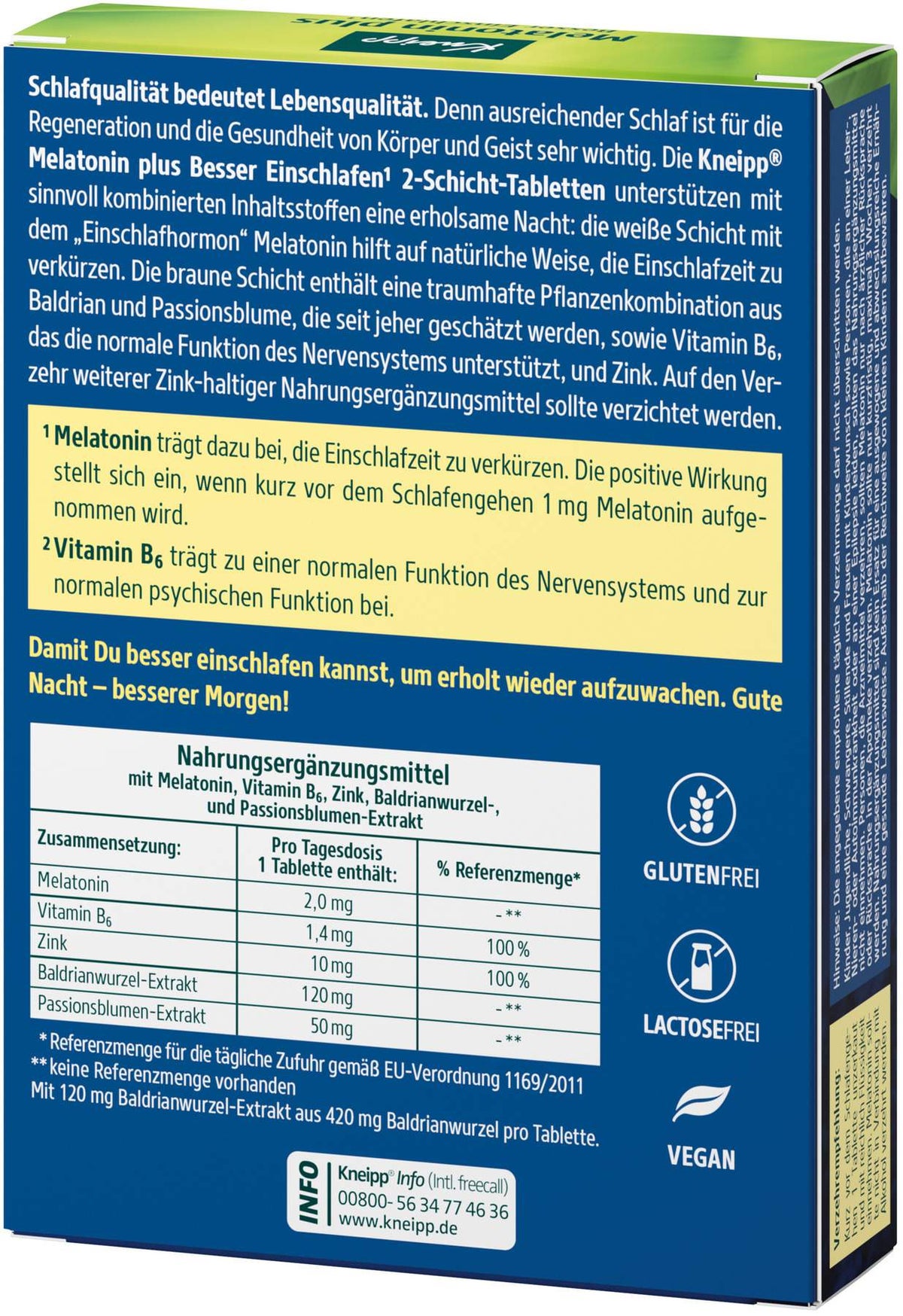 Kneipp Melatonin plus Tabletten 30 Stück