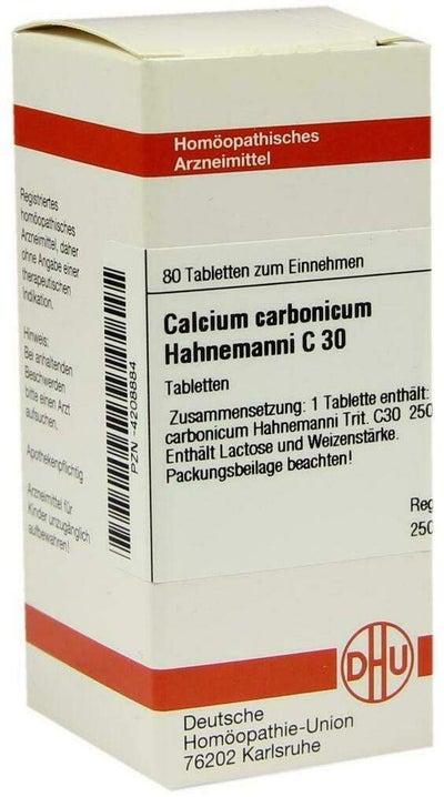 Dhu Calcium Carbonicum Hahnemanni C30 80 Tabletten