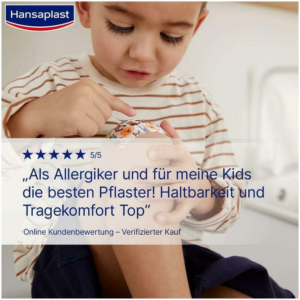 Hansaplast Kids Pflasterstrips sensitive 6x7 cm 10 Stück