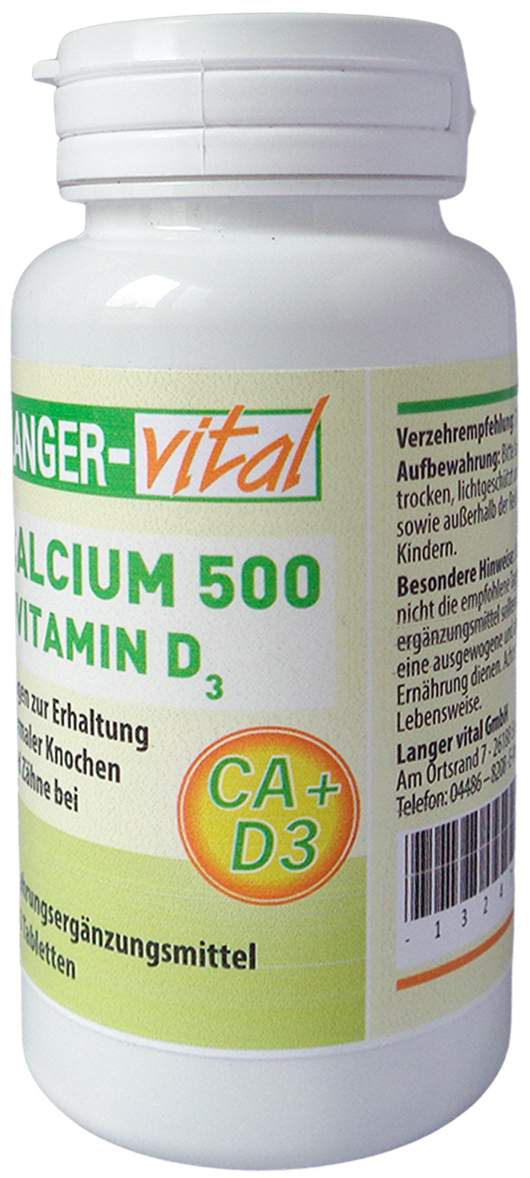 Calcium 500 mg + D3 10 µg 90 Tabletten