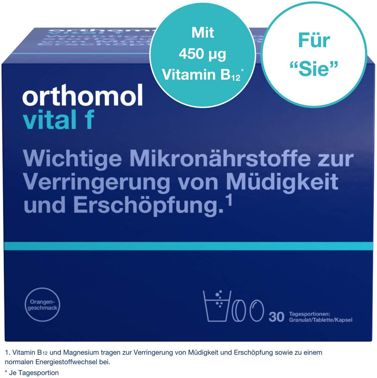 Orthomol Vital F 30 Tagesportionen Granulat 1 Kombipackung