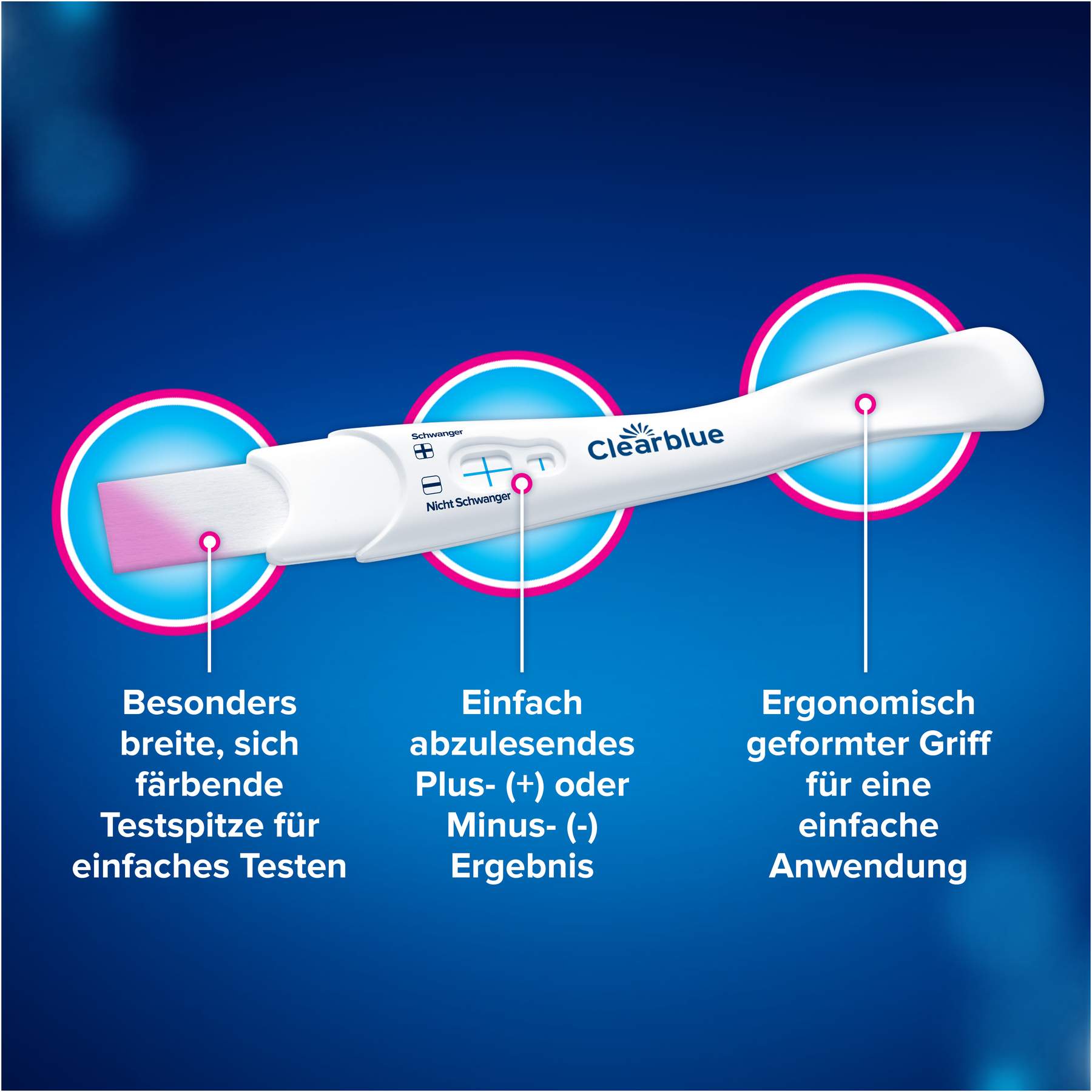 Clearblue Schwangerschaftstest schnelle Erkennung 1 Test