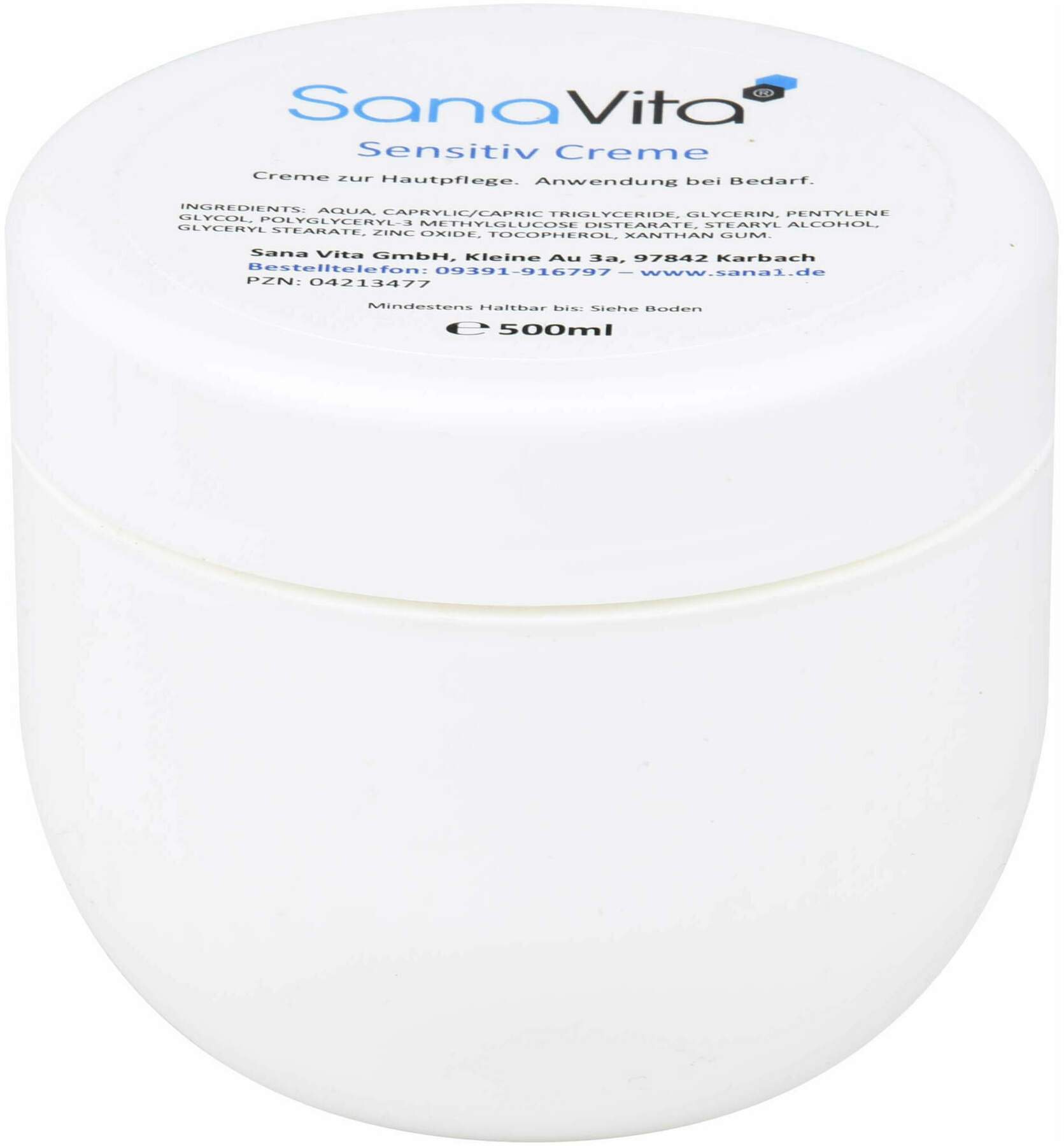 Sana Vita Sensitiv Creme 500 ml Creme