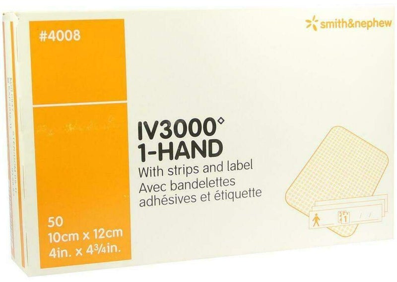 Opsite Iv 3000 10 X 12 cm Transp.Kanülenfixierverband 50 Verbände