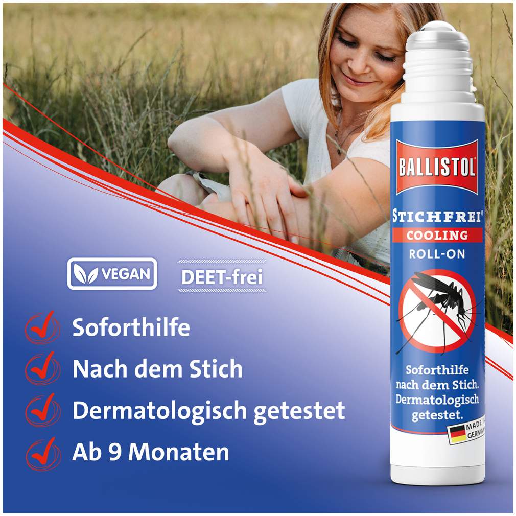 Ballistol Stichfrei Classic Pumpspray 100 ml + Stichfrei Cooling Roll-on 10 ml