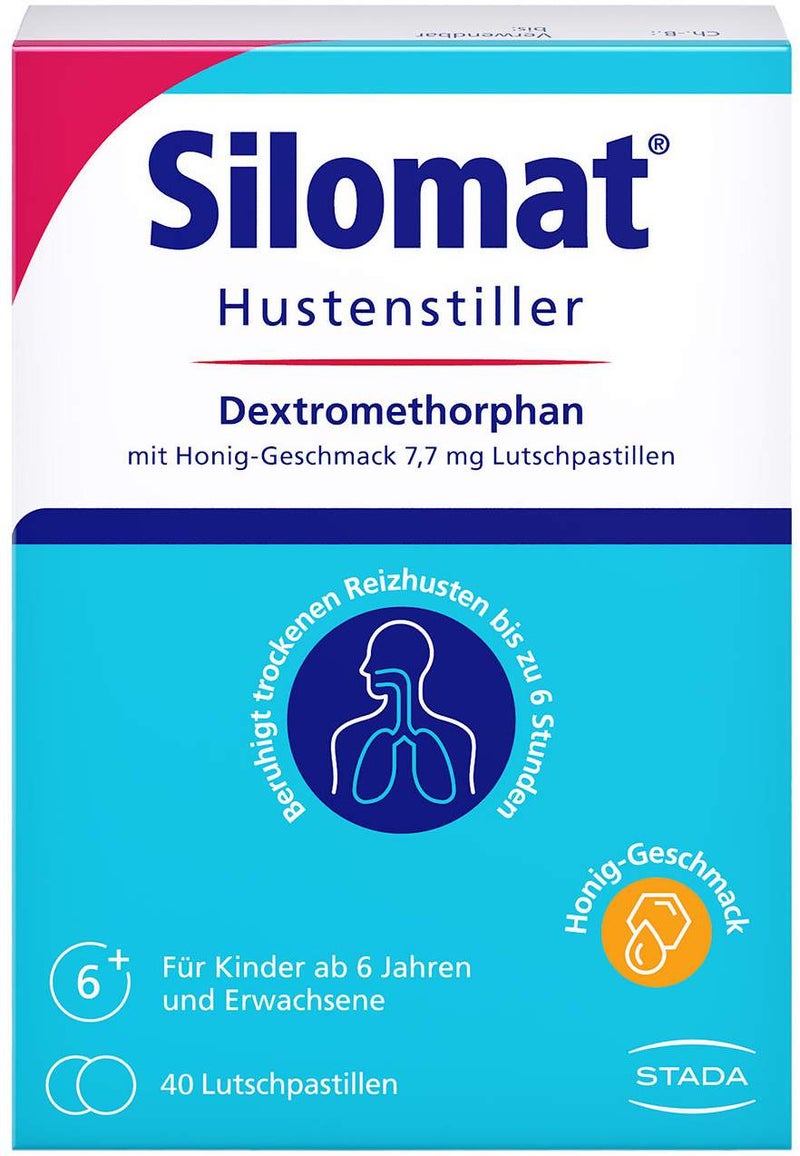 Silomat Hustenstiller DMP mit Honig Geschmack 7,7 mg 40 Lutschpastillen