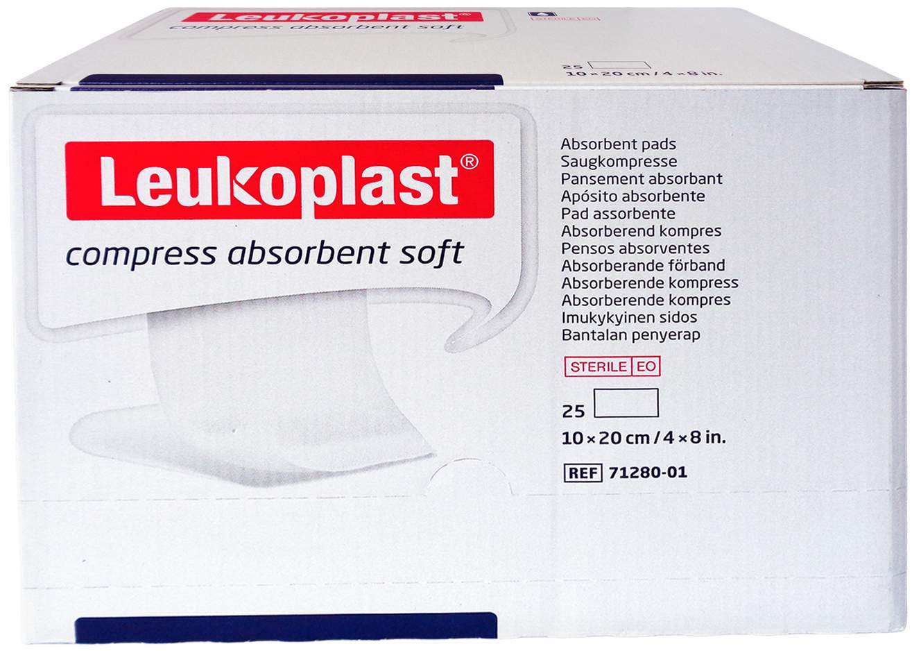 Leukoplast Compress Absorbent Soft Steril 10x20cm