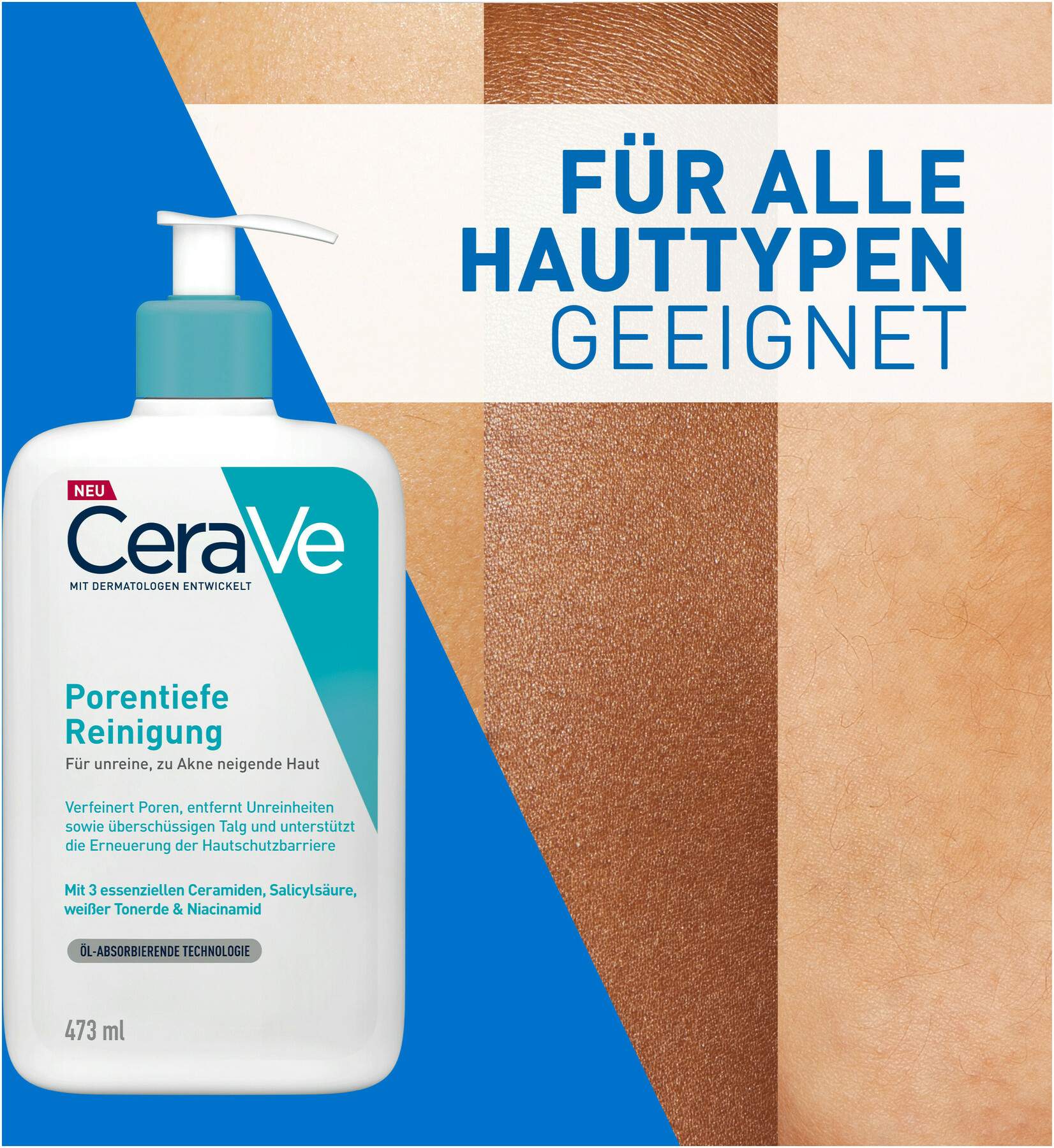 Cerave porentiefe Reinigung 473 ml Gel